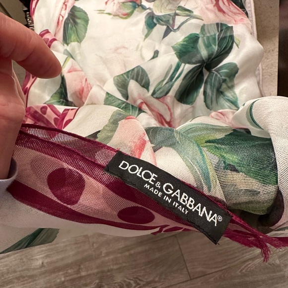 Dolce and Gabbana Floral Scarf - Picture 5 of 8